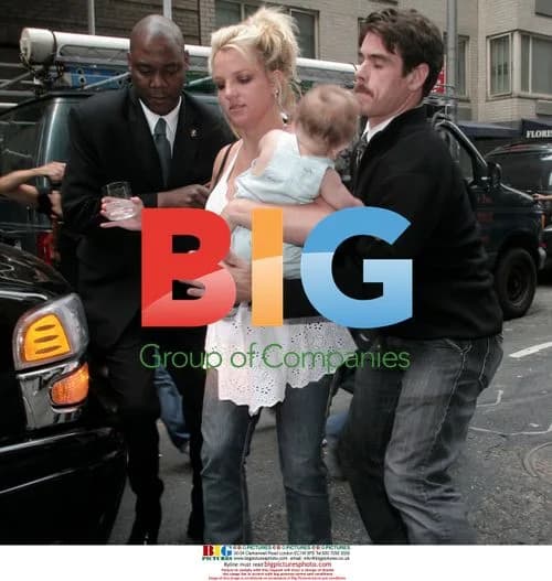 Britney Spears Stumbles with Son
