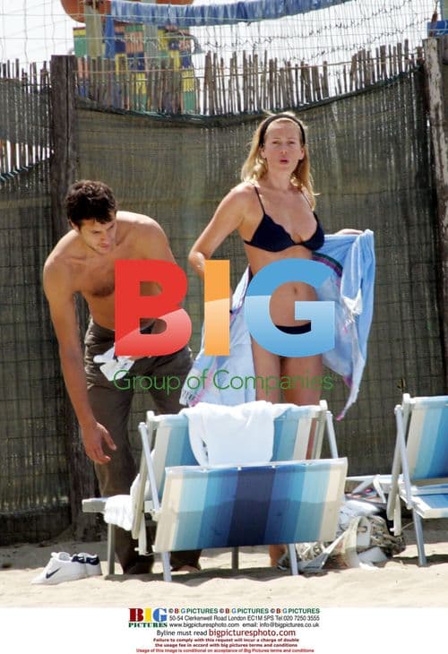 Chelsea Goalkeeper CARLO CUDICINI with Alessia Marcuzzi