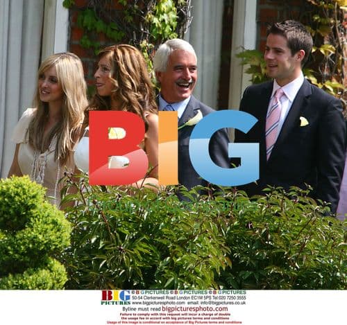 Jamie and Louise Redknapp attend family wedding