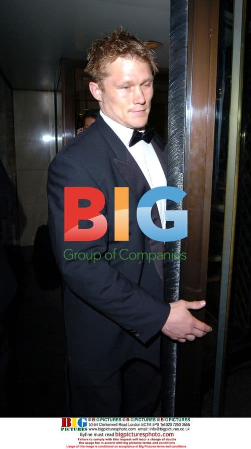 England Rugby player Josh Lewsey bumping into door