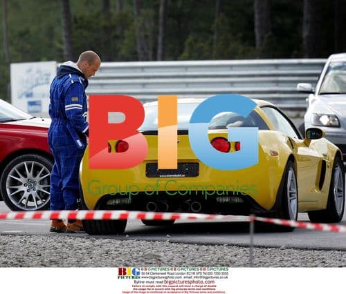 Arsenal FC's Fredrik Ljungerberg at Swedish racetrack