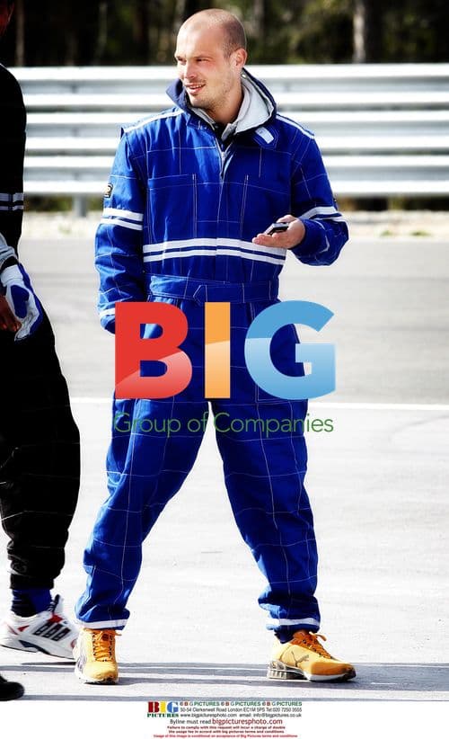 Arsenal's Fredrik Ljungerberg at Racetrack in Sweden