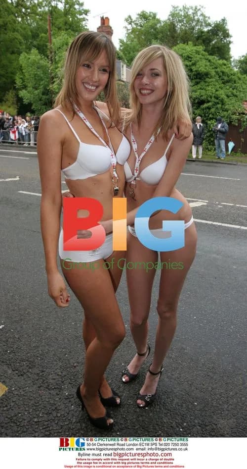 Glamour model at Beckham's pre-World Cup party