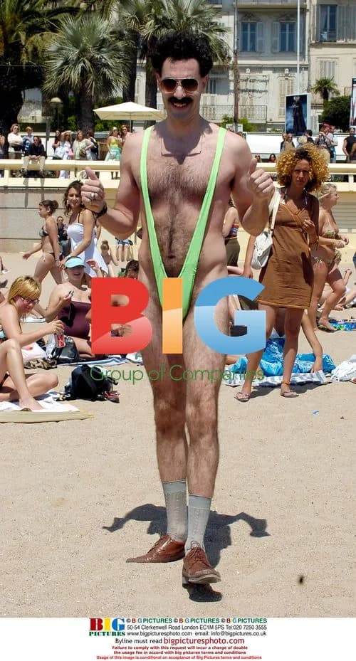 Sacha Baron Cohen as Borat in Cannes