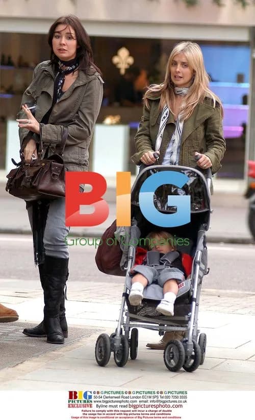 Louise Redknapp and Son Charley Spotted Shopping in London