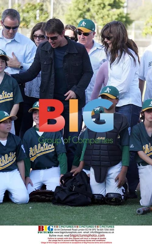 Tom Cruise and Katie Holmes at Little League Game