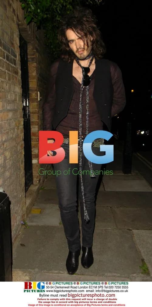 Comedian Russell Brand visits Kate Moss