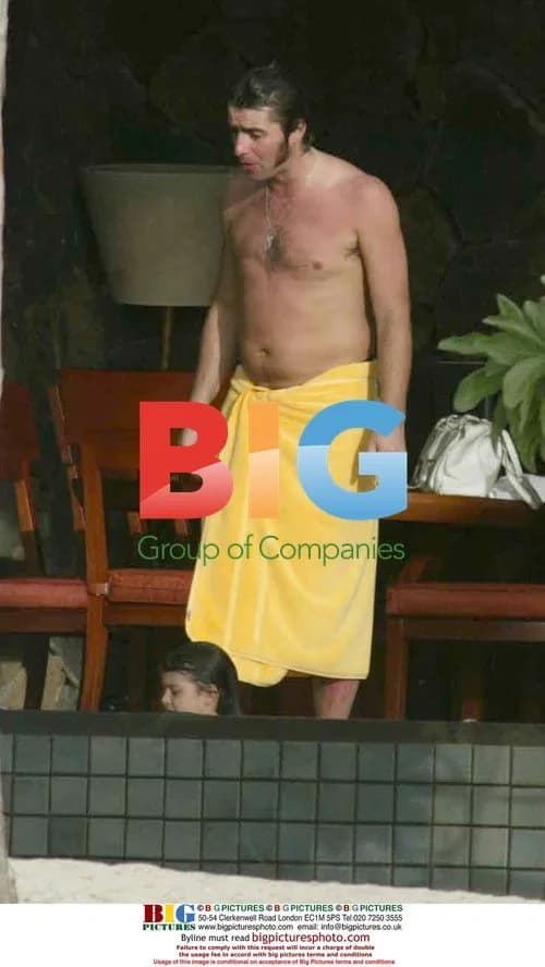 Liam Gallagher sunbathes in Caribbean