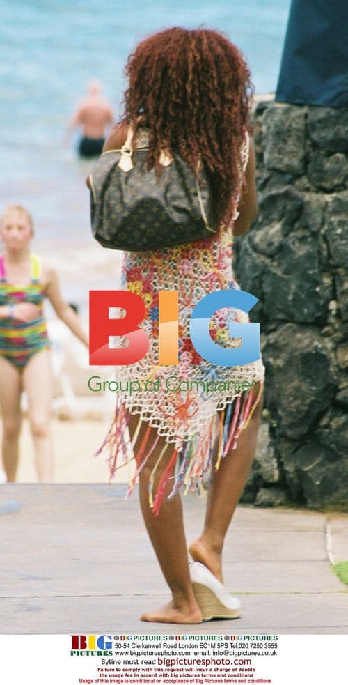 Melanie B on Hawaii Beach