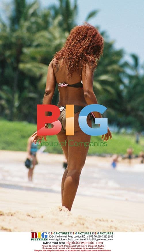 Melanie B on Hawaii Beach