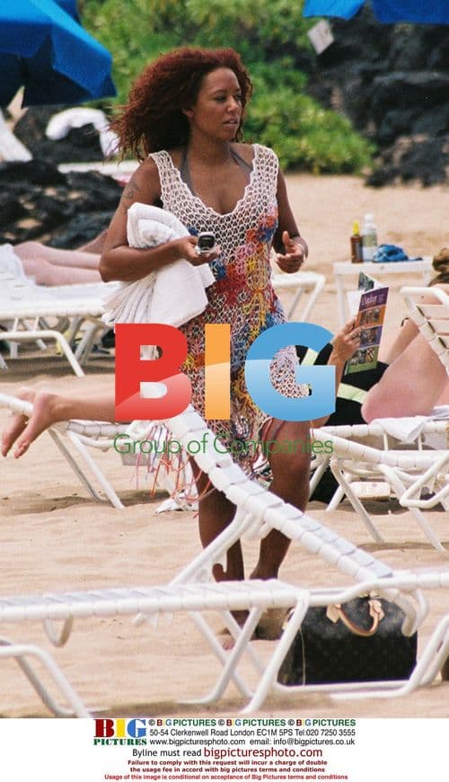 Melanie B on the Beach in Hawaii