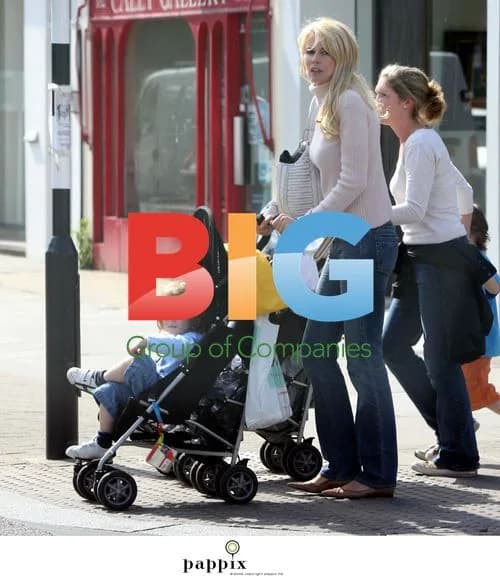 Claudia Schiffer out with son Caspar in London