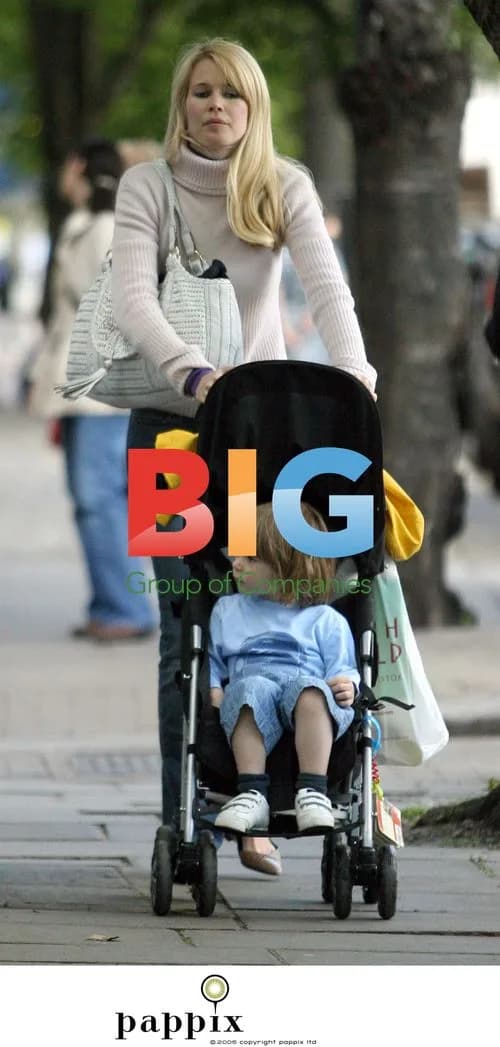Claudia Schiffer and son Caspar in London