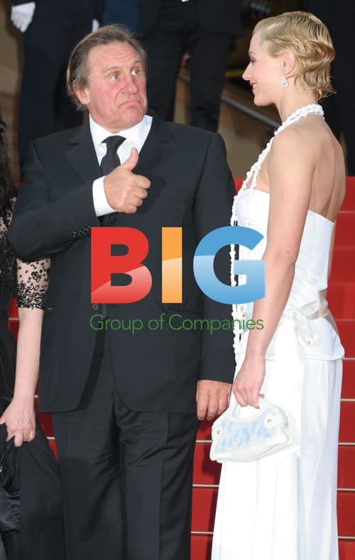 Depardieu and de France at Cannes