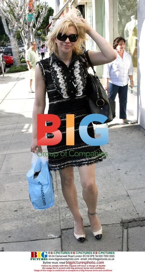 Courtney Love Leaves Kitson Boutique