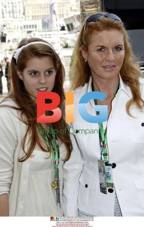 Sarah Ferguson & Princess Beatrice at F1 Grand Prix Qualifying