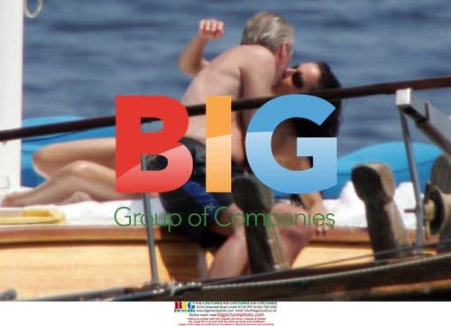 Nancy Dell'Olio on holiday in Sicily