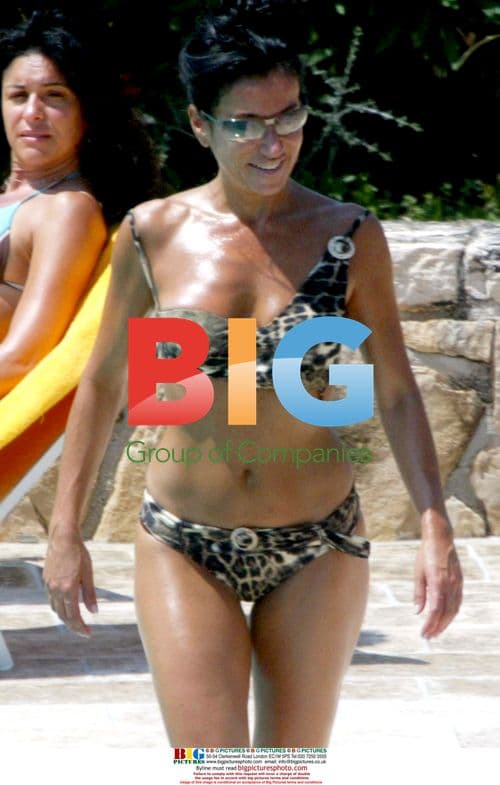 Nancy Dell'Olio on holiday in Puglia