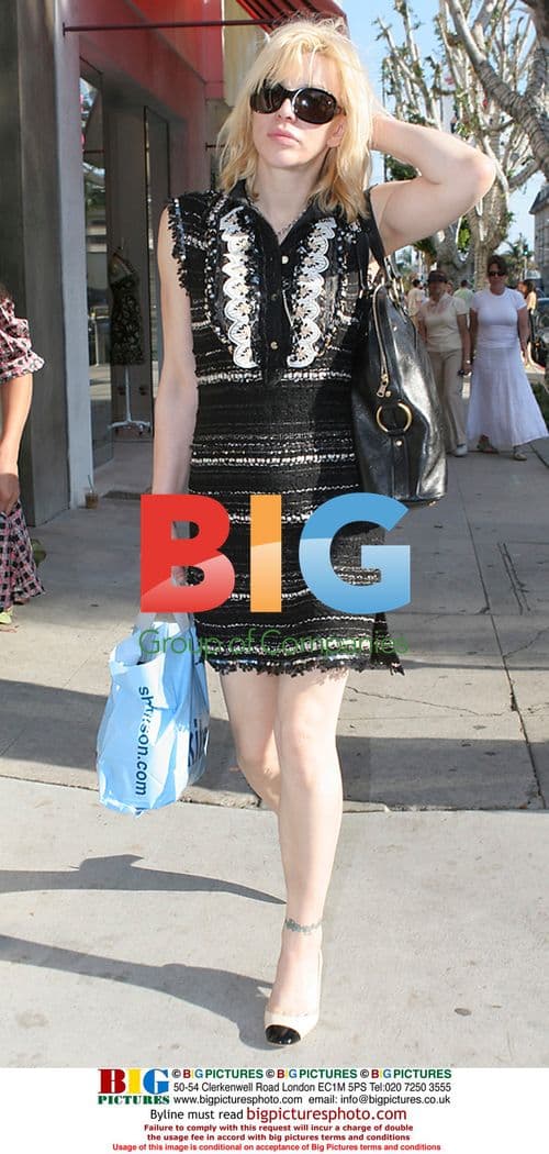 Courtney Love Shopping in Beverly Hills