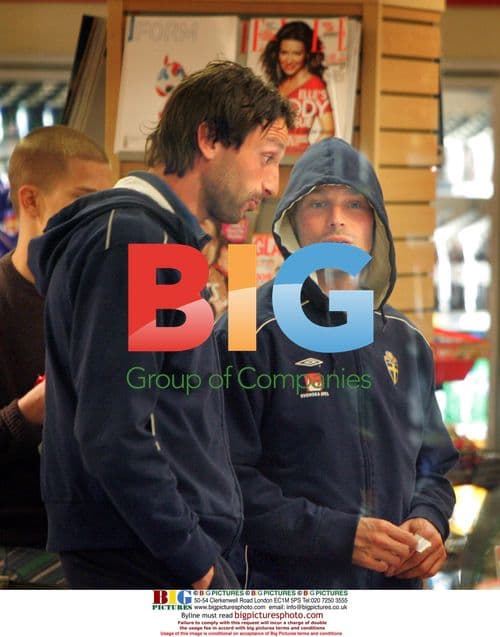 Ljungberg and Shaaban seen buying sweets in Stockholm