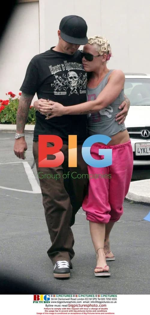 Pink and Carey Hart out for breakfast