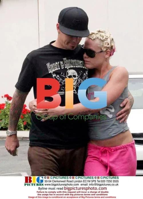 Pink and Carey Hart at breakfast