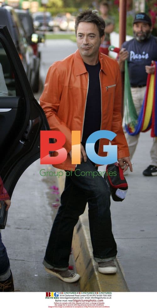 Robert Downey Jr. and Family in Malibu