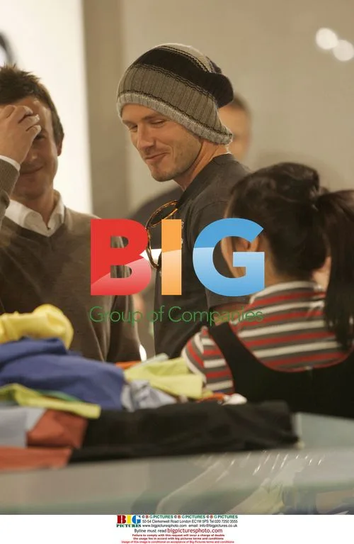 David Beckham Shopping at Adidas Store