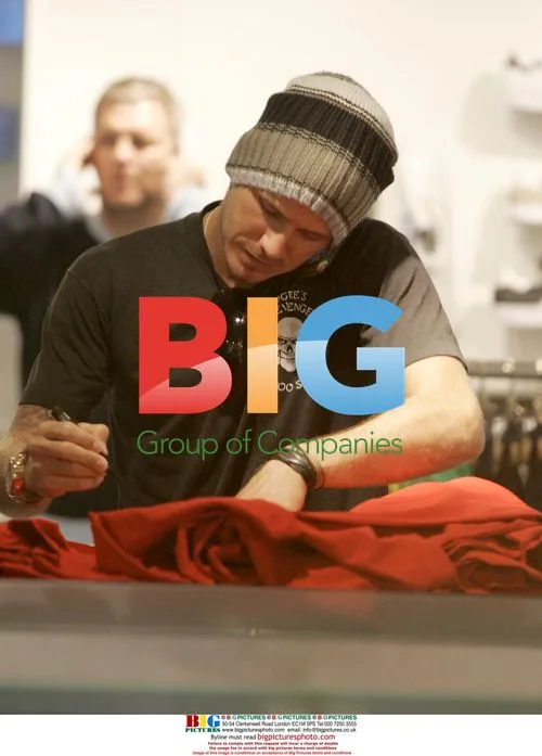 David Beckham Shopping at Adidas Store