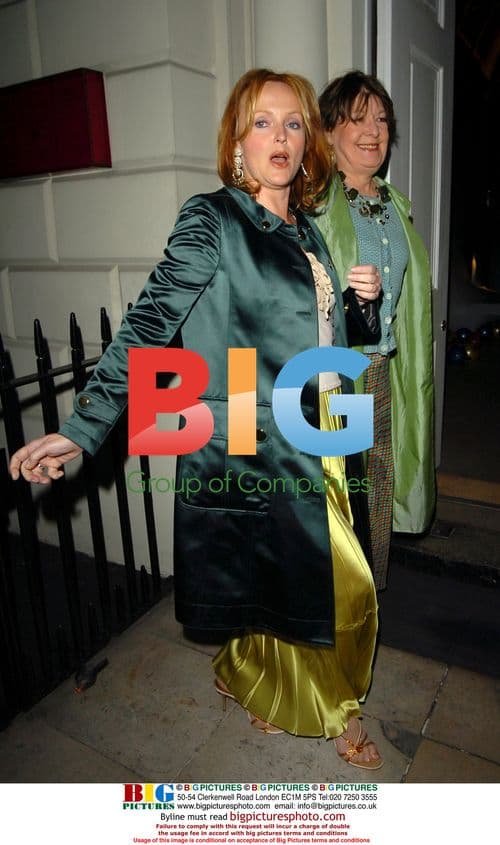 Actors Miranda Richardson and Roberta Taylor leave premiere party