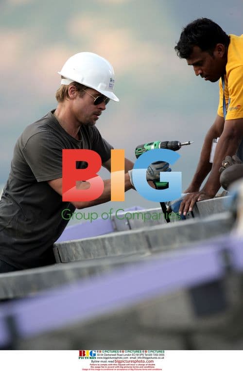 Brad Pitt builds houses for poor in India