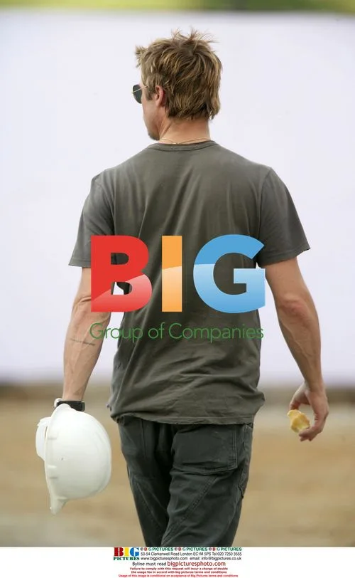 Brad Pitt helps build houses in India