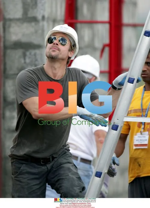 Brad Pitt Helps Build Homes in India