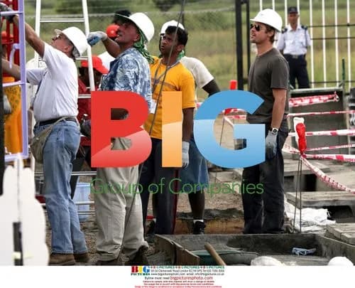 Brad Pitt helps build houses in India