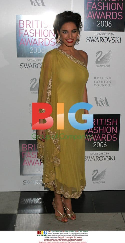 Actress Kelly Brook at British Fashion Awards