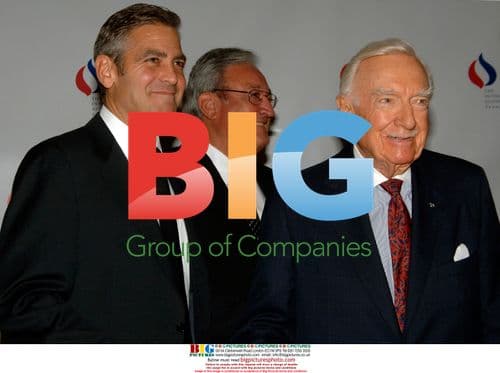 George Clooney, Welton Gaddy, Walter Cronkite at Interfaith Alliance Press Conference