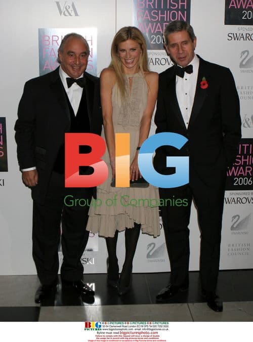 Philip Green and Laura Bailey at British Fashion Awards
