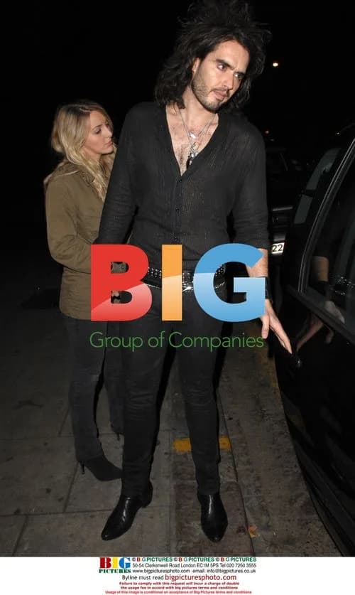 Russell Brand Leaving Late Night Gig With Girlfriend