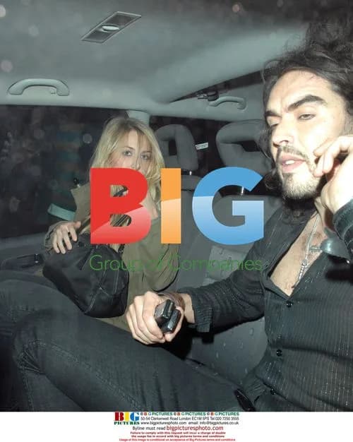 Russell Brand leaving gig with girlfriend
