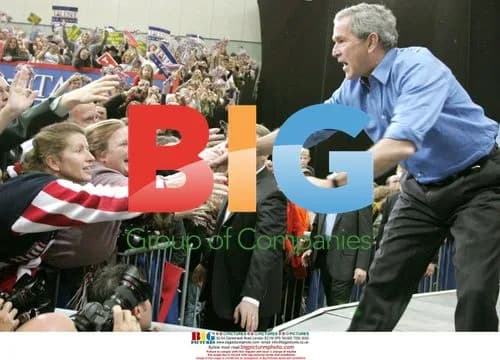 Bush Shakes Hands at Missouri Rally