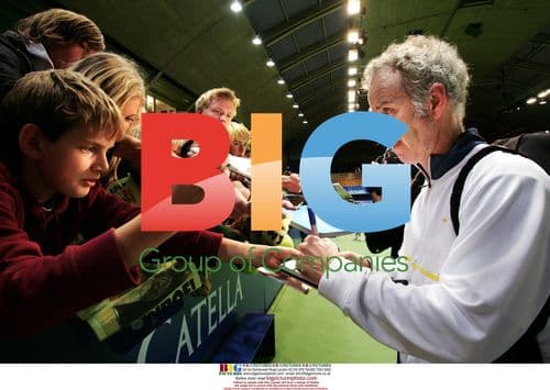 John McEnroe plays in Stockholm Open