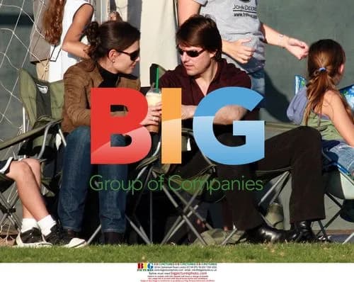 Tom Cruise and Katie Holmes at Isabella's soccer game