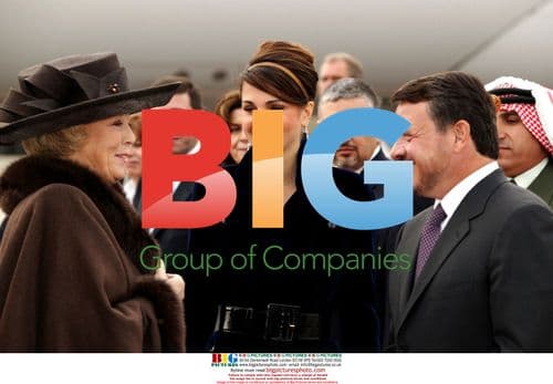 King Abdullah and Queen Rania of Jordan visit the Hague