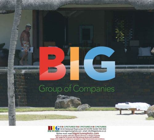 TV Host Noel Edmonds Relaxing on Holiday in Mauritius