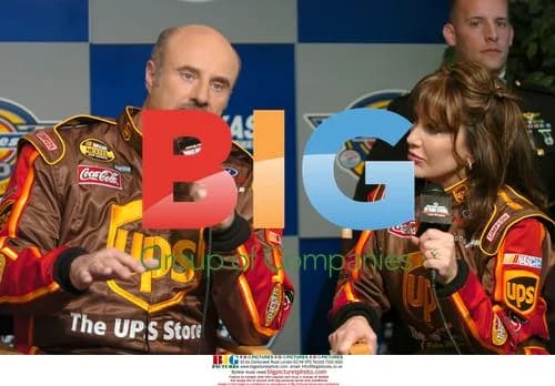 Dr. Phil and Robin McGraw at NASCAR Toys for Tots event