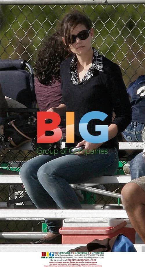 Tom Cruise and Katie Holmes at Son's Football Game