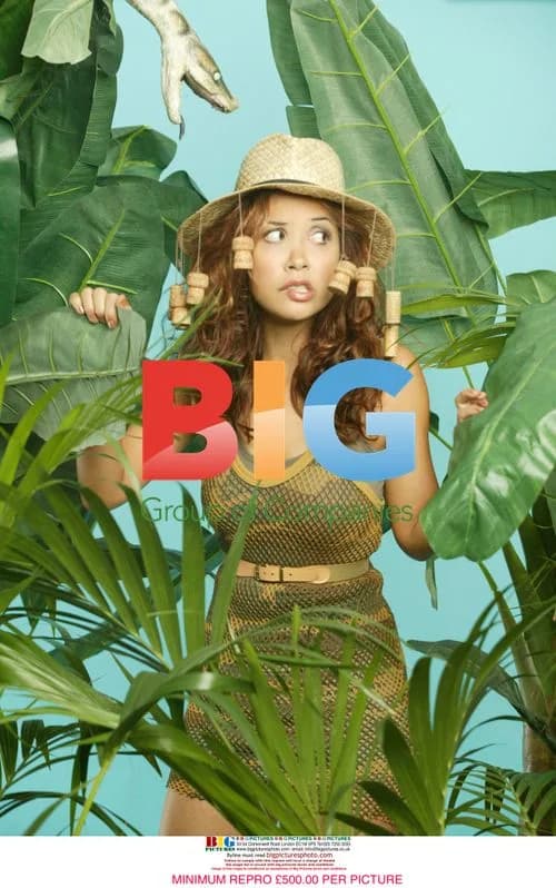Myleene Klass at Jungle photo session