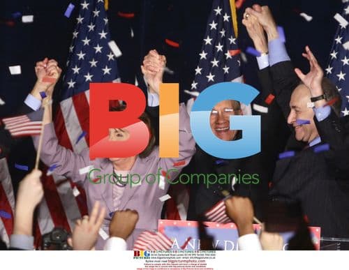 Democratic Party leadership greets supporters