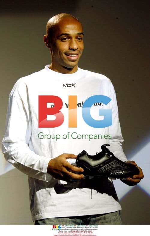 Thierry Henry at REEBOK press conference