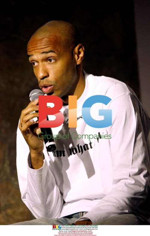 Thierry Henry at Reebok Press Conference